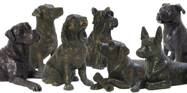 Dog Statue Urns