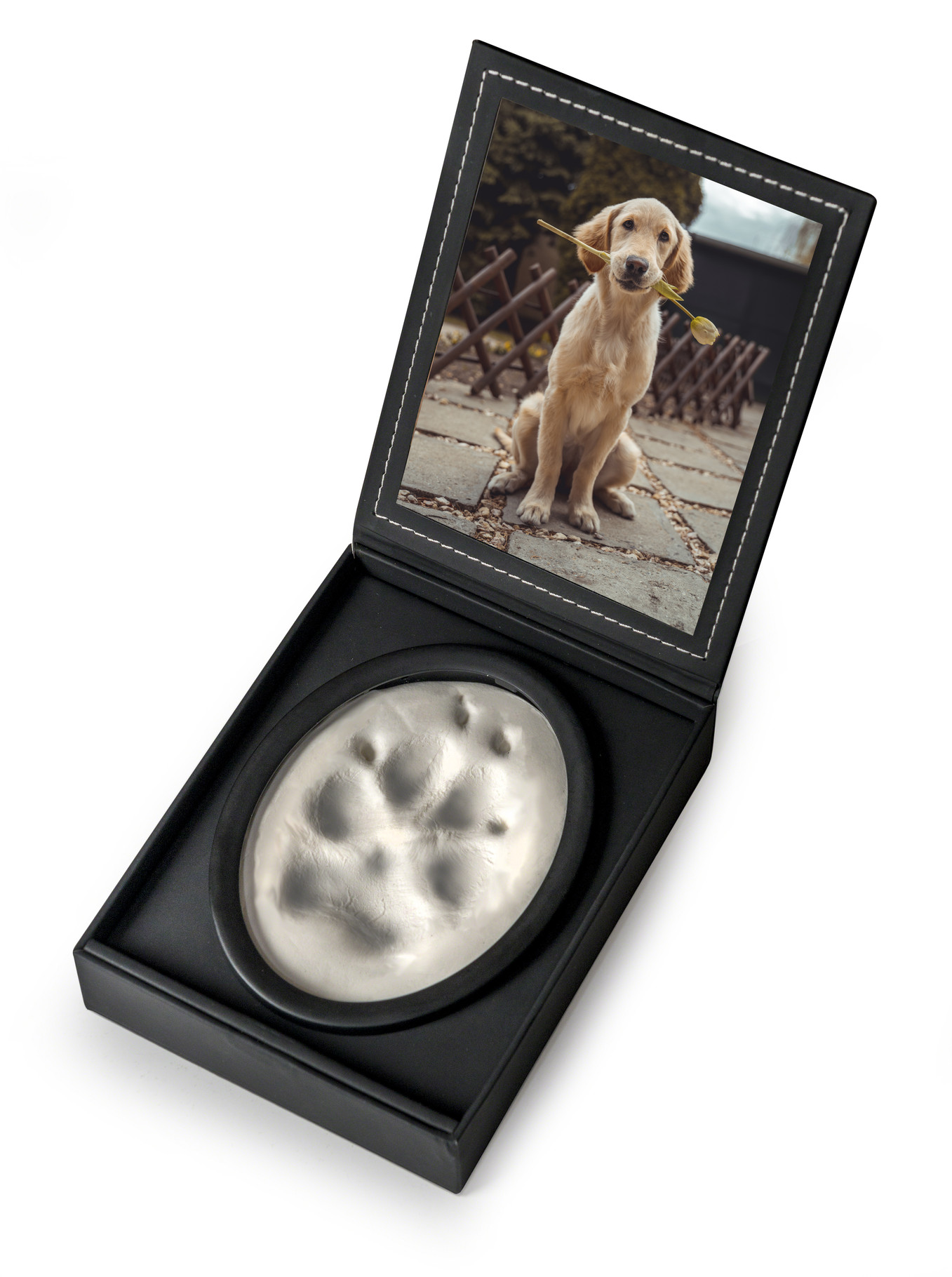 Pawprint Clay Photo Display - £40
